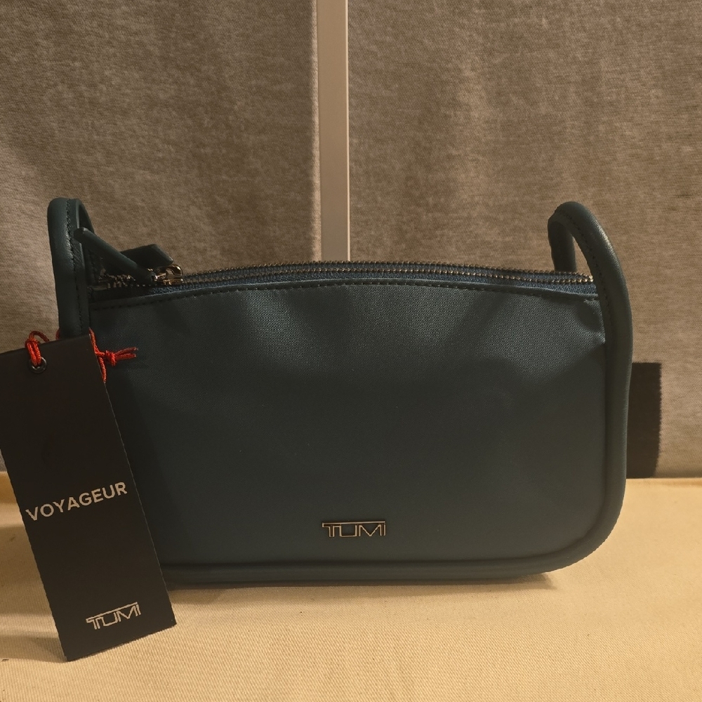 Tumi Voyageur Small Cosmetic Pouch in Deep Teal